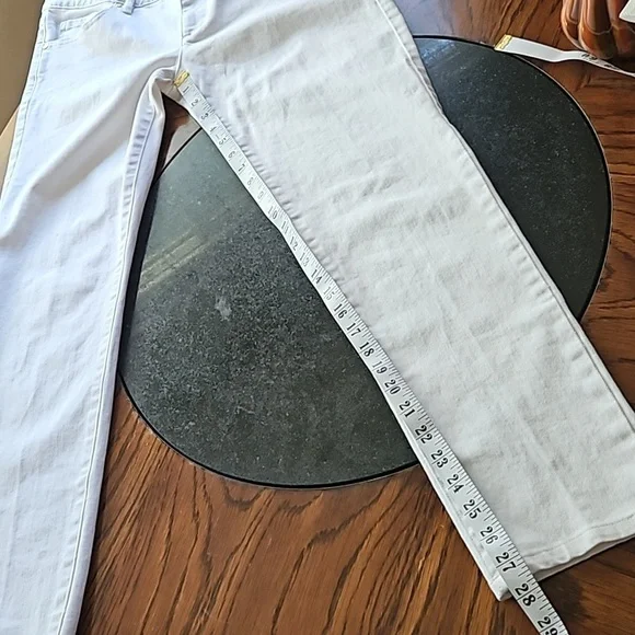 Juicy Couture White Mid Rise Skinny  Stretch Jeans Size 29 - Picture 16 of 16